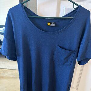 Life is good Women's blue t shirt